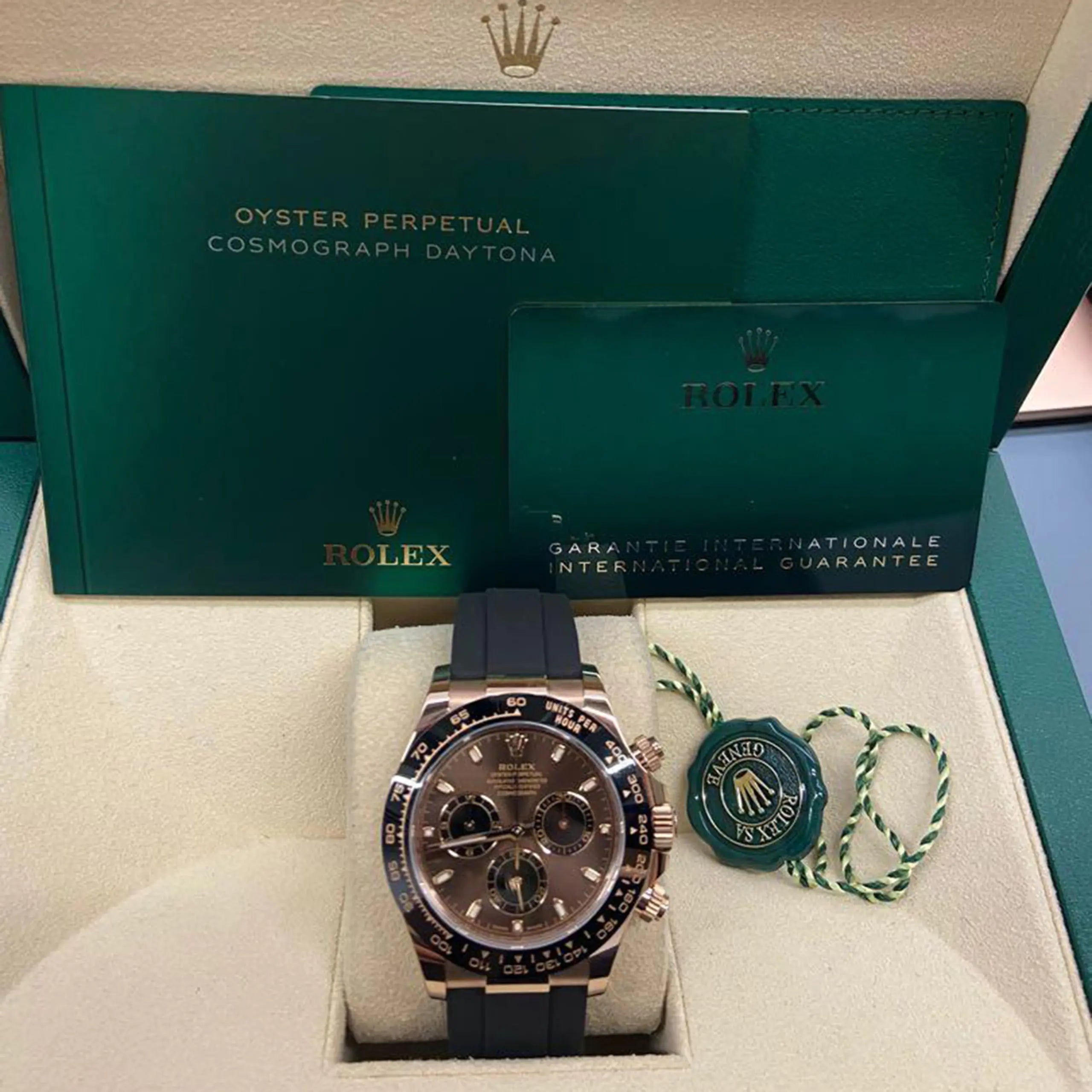 Rolex Daytona Rose Gold Chocolate & Black Dial