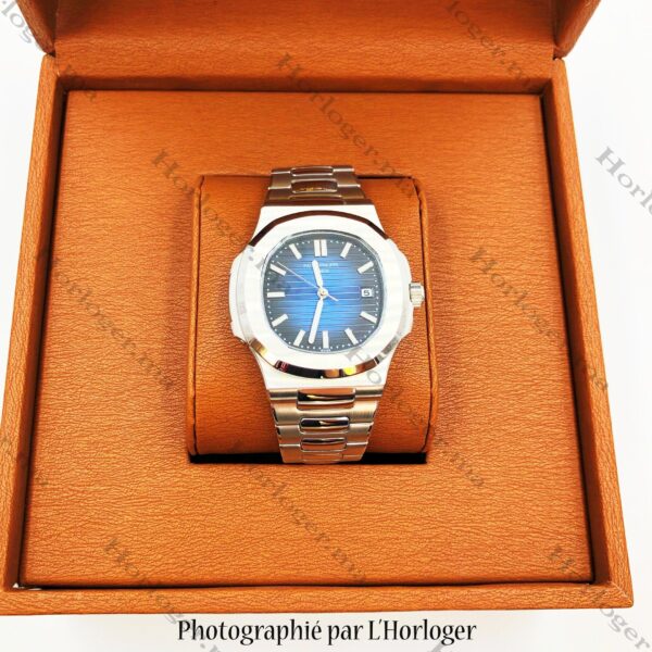 Patek Philippe Silver Blue Dial