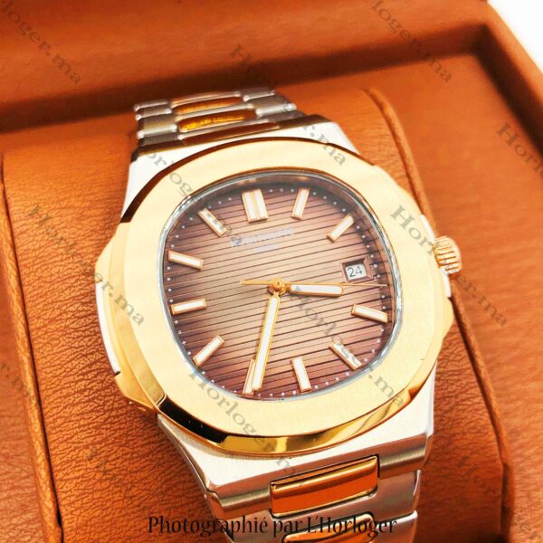 Patek Philippe A384EAP Rosegold Silver Brown Dial