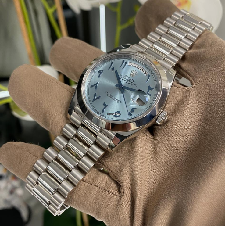 Rolex Day-date Ice blue Arabic Dial