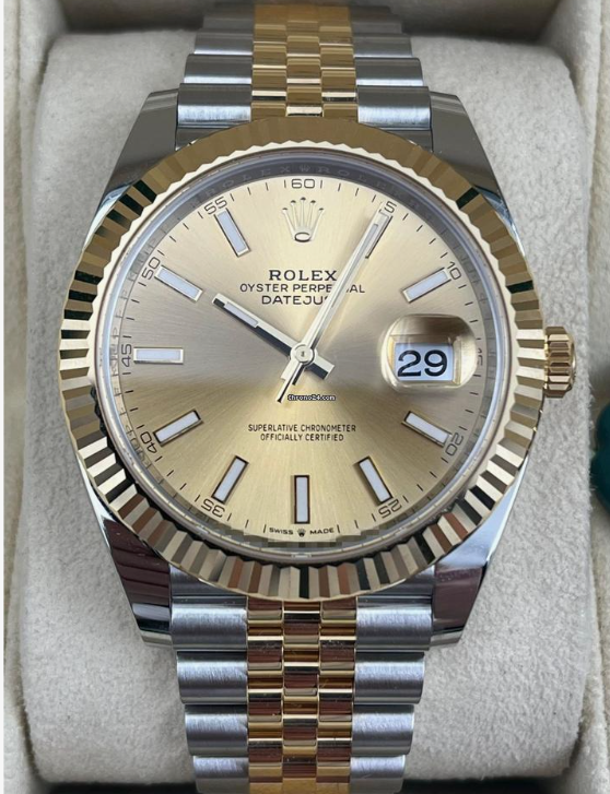 Rolex Datejust Two Tone Champagne