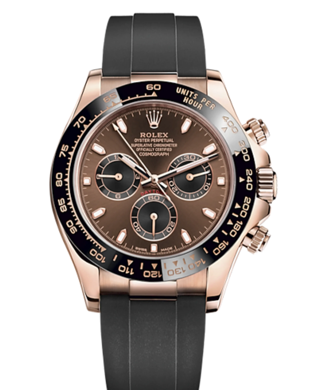Rolex Daytona Rose Gold Chocolate & Black Dial
