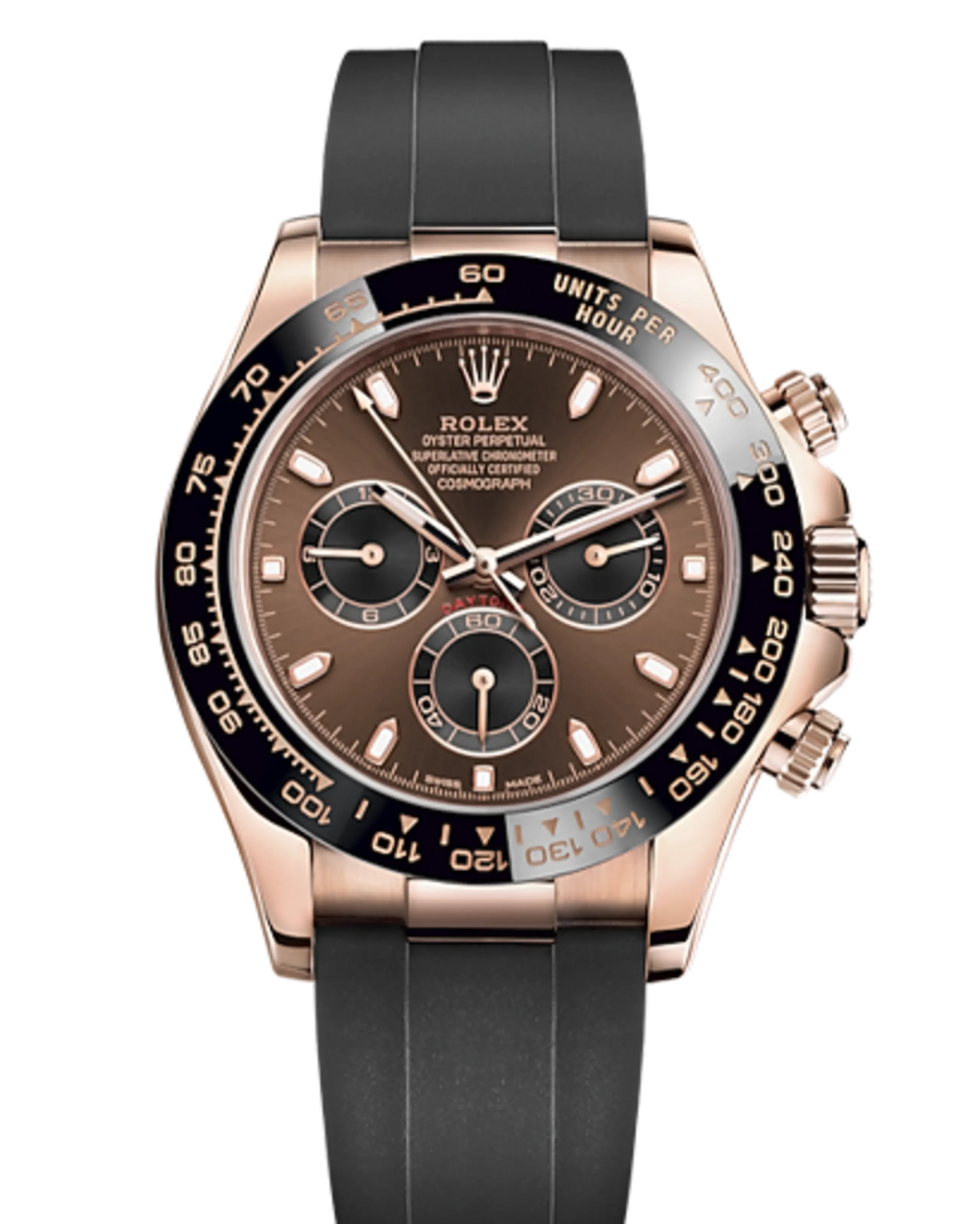 Rolex Daytona Rose Gold Chocolate & Black Dial