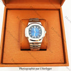 Patek Philippe Silver Blue Dial