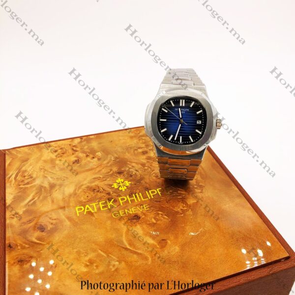 Patek Philippe Silver Blue Dial