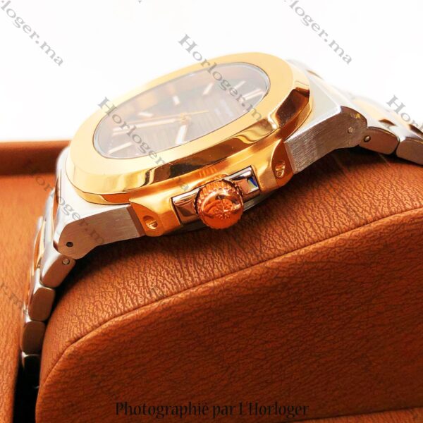 Patek Philippe A384EAP Rosegold Silver Brown Dial