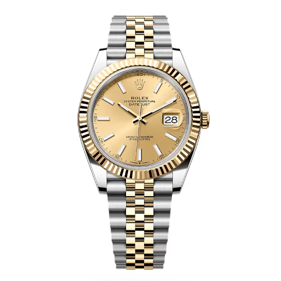 Rolex Datejust Two Tone Champagne