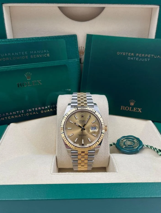 Rolex Datejust Two Tone Champagne
