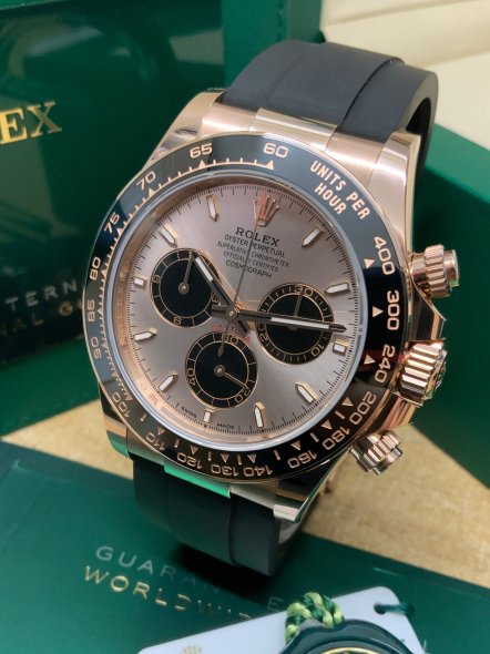 Rolex Daytona Sundust Black Oysterflex
