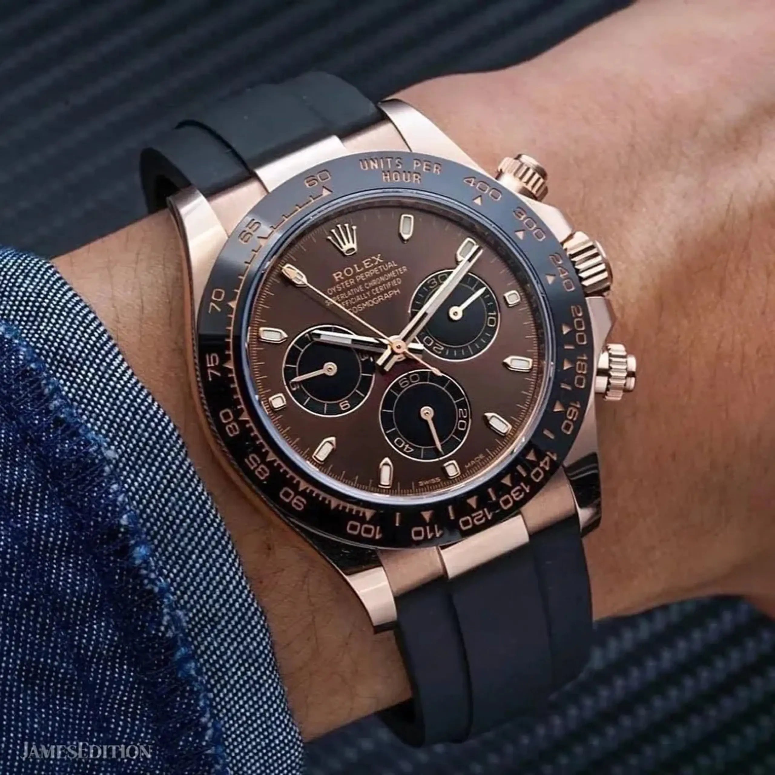 Rolex Daytona Rose Gold Chocolate & Black Dial