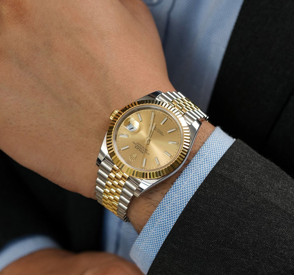 Rolex Datejust Two Tone Champagne