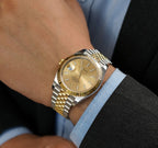Rolex Datejust Two Tone Champagne